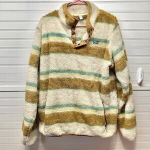 Salty Crew Calm Seas Sherpa Pullover 1/4 Snap Size L